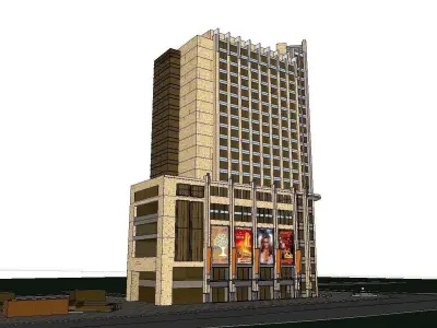 vacation spot-Resort-Fashion Leisure Hotel-0120 3D model