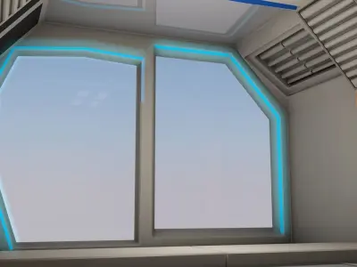 Sci Fi Room Low-poly 3D model purchase