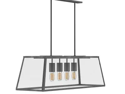 Ceiling Lamp in Glass Cage 3D model