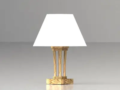 Vintage Lamp Low-poly 3D model