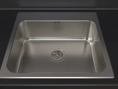 LANGUDDEN sink Ikea 56x53cm 3D model