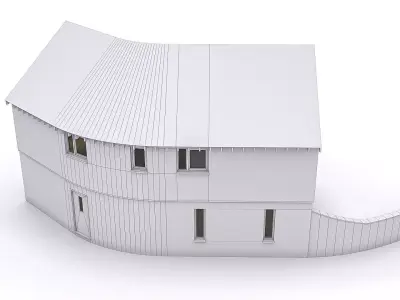 Townhouse 18 Low-poly 3D model