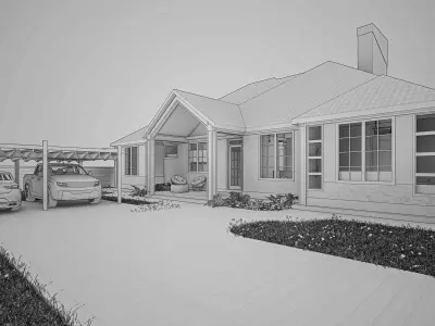 Bungalow 3D Model 3D model