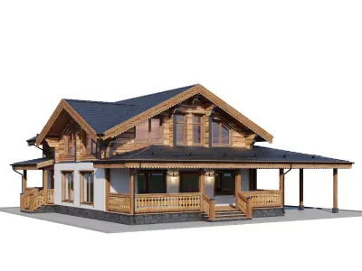 Eco wood v9 3D model