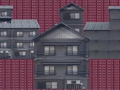 4 Traditional Japanease House Model Pack Low-poly 3D model