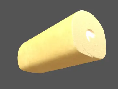 Swiss Roll v1 001 Low-poly 3D model