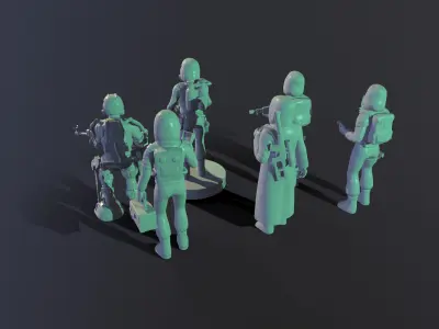 Chibi Wanderers 3D print model