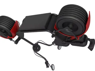 Electric City Scooter 3D model