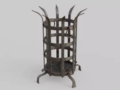 Dungeon Brazier Low-poly 3D model