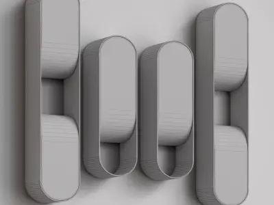 Loop Wall Sconce  Low-poly 3D model