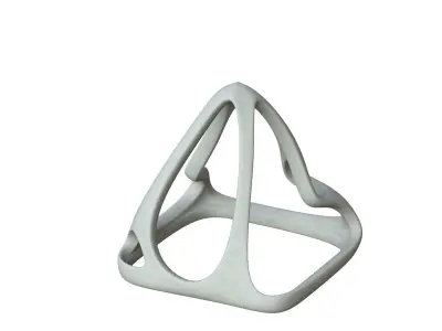 SciFi Cube Object No 58276 Low Poly Shape Low-poly 3D model