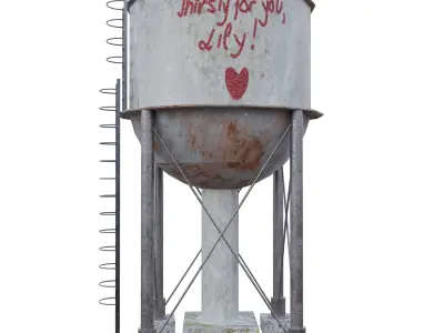 Water Towers 3D Model Pack