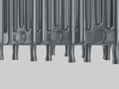 Classic Cast Iron Radiator 4C Collection 3D model