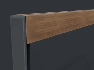 Bike Rack 17 PBR Game Ready Low-poly 3D model