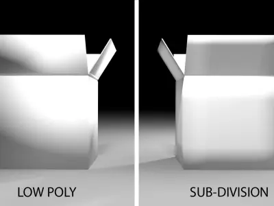 Cardboard Box - Square 3D model