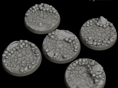 LegendGames Skull Base Collection 3D Model Pack