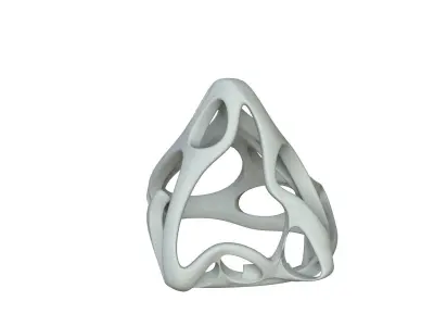 SciFi Cube Object No 62684 Low Poly Shape Low-poly 3D model