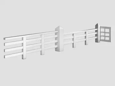 Fence 10 3D model