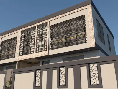 Modern Residential House Design Project A92 DWG SketchUp 3D model