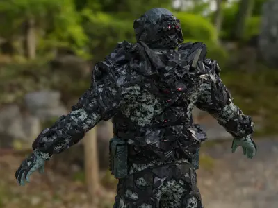 CYBERPUNK SOLDIER - Scifi Assault Demolition Soldier 3D model