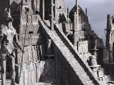 Arch pyramid of Anubis 3D model