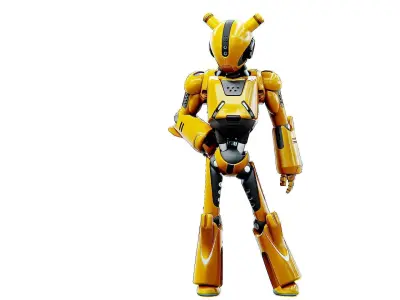 ANDROID XENON-C Rigged for Unreal Engine - Unity - MIXAMO  3D model