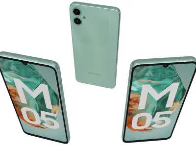 Samsung Galaxy M05 Light Blue 3D model