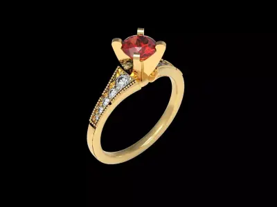 Light Weight Wedding Ring 001 3D print model