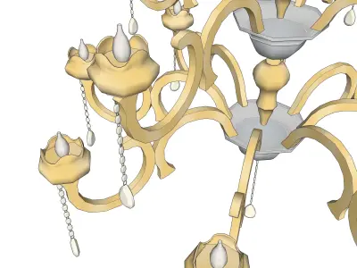 chandelier 12 3D model purchase