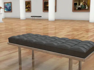 Art Gallery Interior 3D model