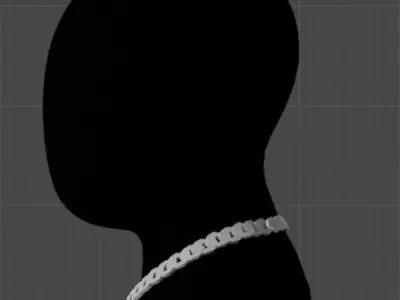 Discover the Magic of Digital Art cuban chain 3D model