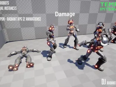 DJ - Radiant Robots Series Low-poly 3D model
