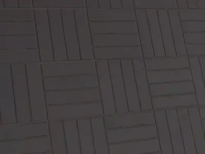 Modern Charcoal Parquet Tile PBR Seamless Texture