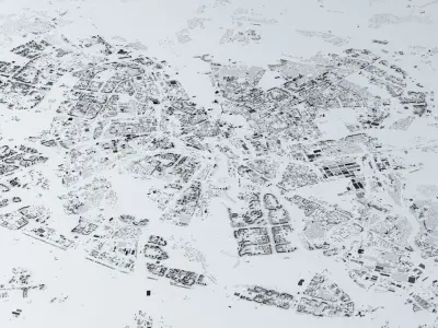 Minsk Streets and Buildings 3D model