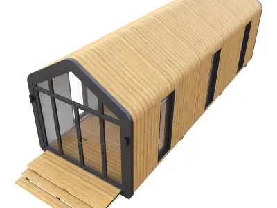 Barn House 08 3D model