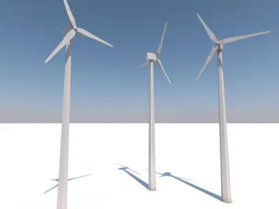 Low Poly Buildings two churches with roofs Low-poly 3D model