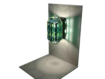 Faceted Wall Sconce Free 3D model