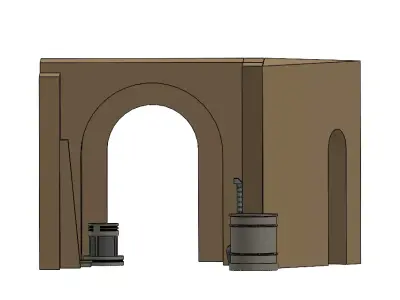 Docking Bay 94 Entrance Passageway Diorama 3D print model