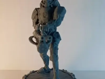 Heavily armored robot for printing 3D print model