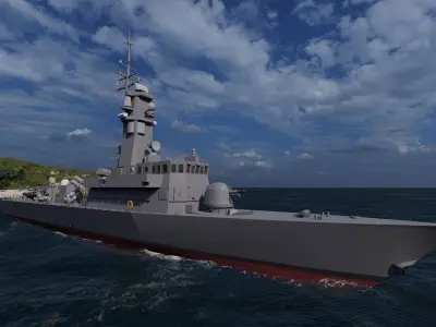 Victory Class Corvette 3D model