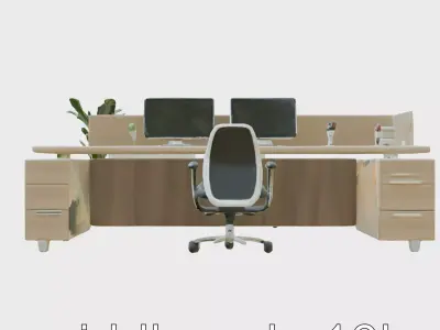 Contemporary Office Complex Modular Design model pack Low-poly 3D model