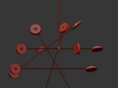 Brass Line Chaos 3D model