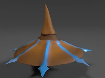 Simple Wizard Hat Free low-poly 3D model