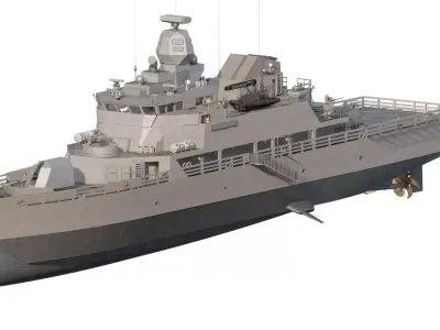 GREEK NAVY GUARD PATROL BOAT 3D model