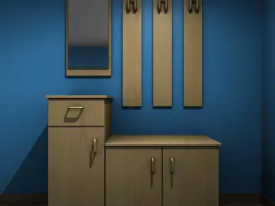 Hall furniture cabinets 3D model