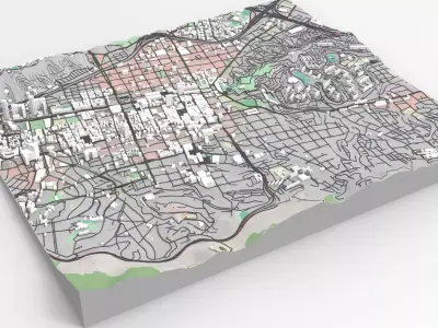 Cityscape Caracas Venezuela 3D model