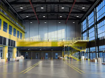 Modern Warehouse 3D Model - blend fbx obj 3D model