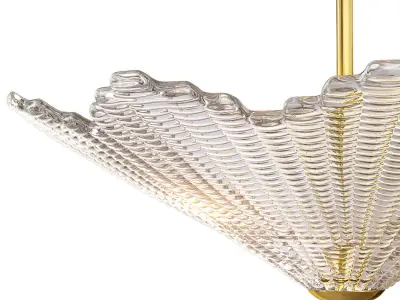 Mini Venetian Star Shaped Ceiling Fixture Contemporary 3D model