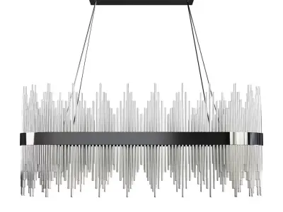 CHANDELIER GLASS CHROME 3D model