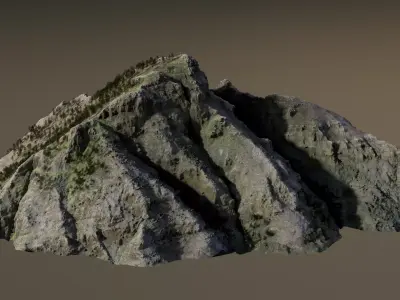Mountain 01 Low-poly 3D model